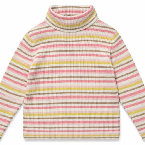George Boys White Striped Knit Pullover Jumper Size 3-4 Years