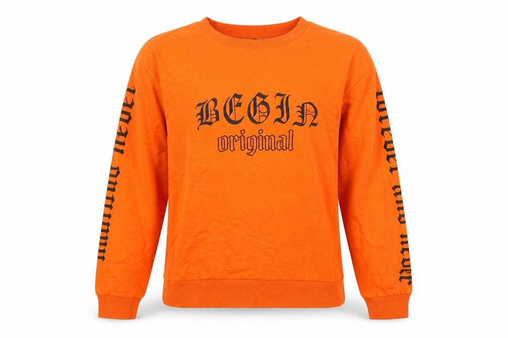 Front view of Divided women’s orange jumper, size XS