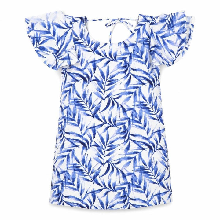 Mango Womens Blue Floral  Shift  Size S