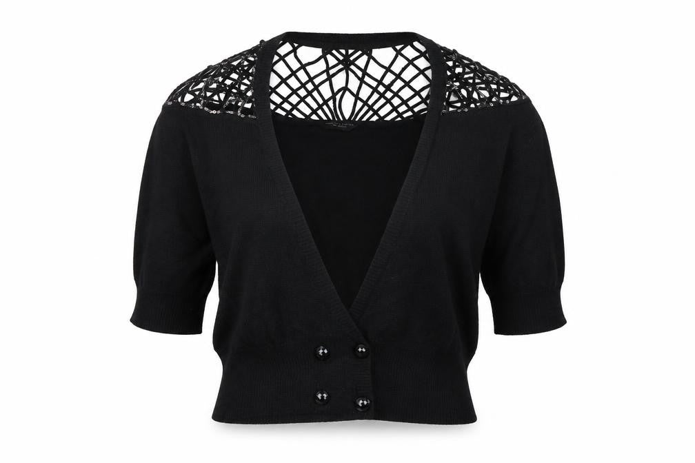 Dorothy Perkins Womens Black   Cardigan Jumper Size 10