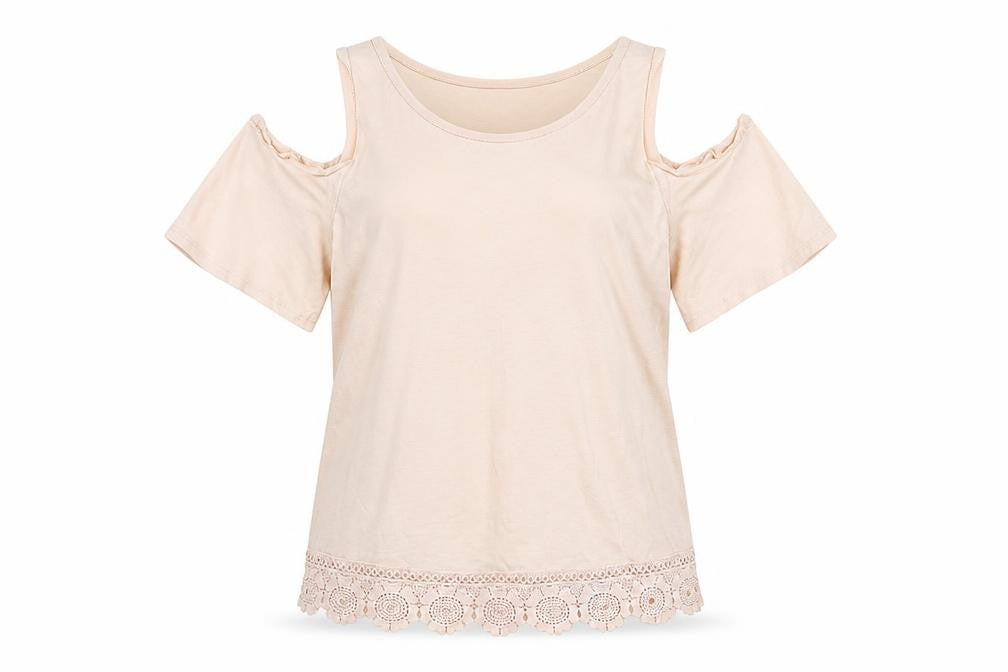 Front view of New Look women’s pink basic t-shirt, size UK 8
