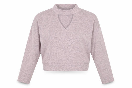Front view of New Look girls’ pink jumper, size 14-15, years