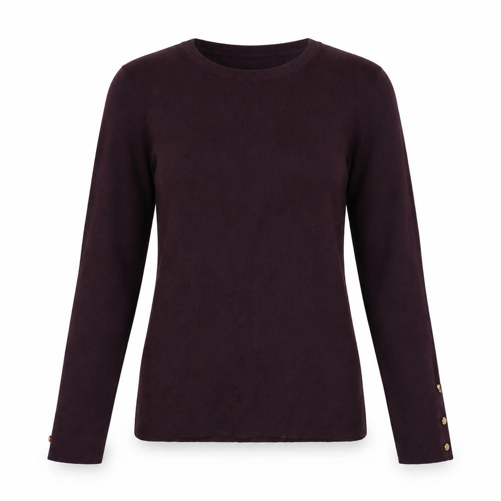 Front view of Red Herring women’s purple jumper, size UK 8