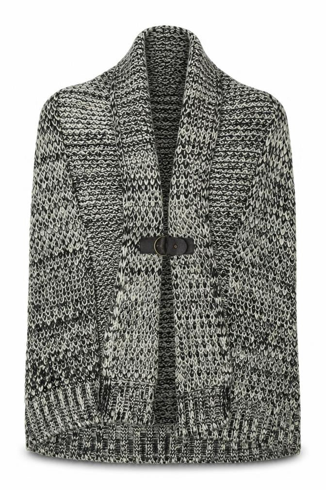 Front view of George women’s black herringbone jacket, size UK 12