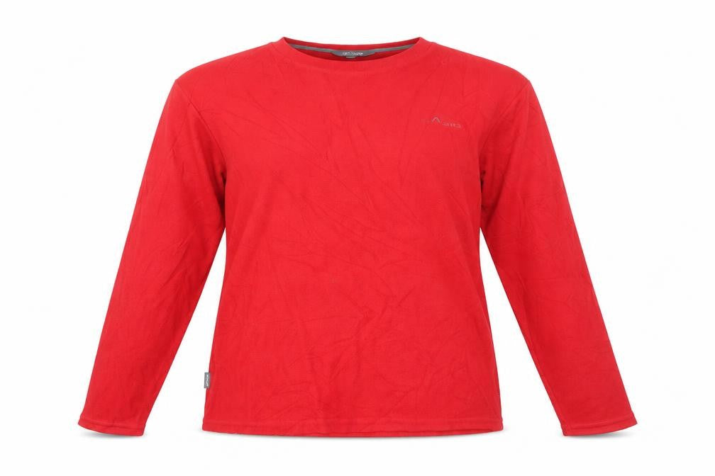 Front view of Granite women’s red jumper, size UK 14