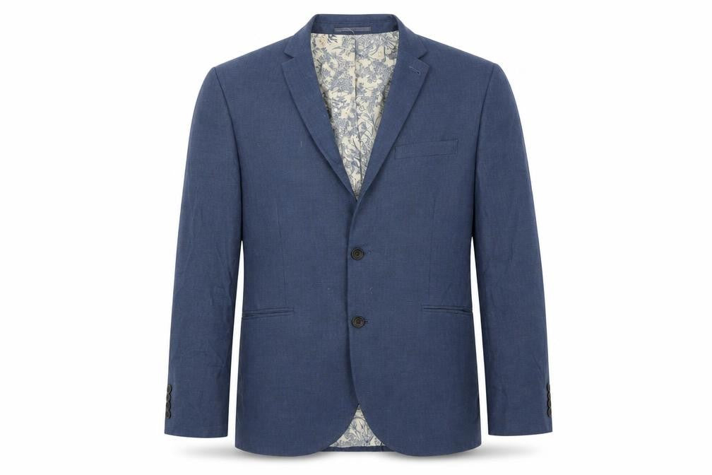 Front view of Next men’s blue jacket suit jacket, size 40