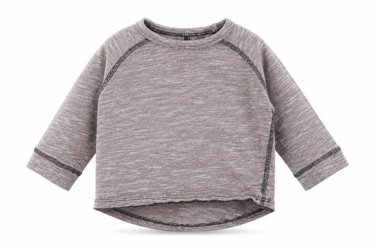 Front view of Next Baby Grey Basic T-Shirt, size 12, Months