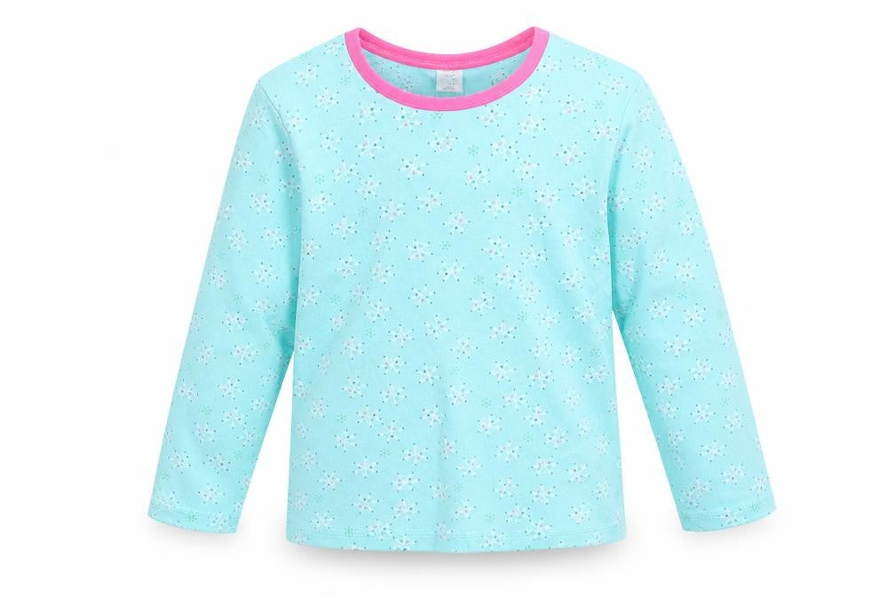 Mini Club Girls Blue   Basic T-Shirt Size 5 Years  - snowflake