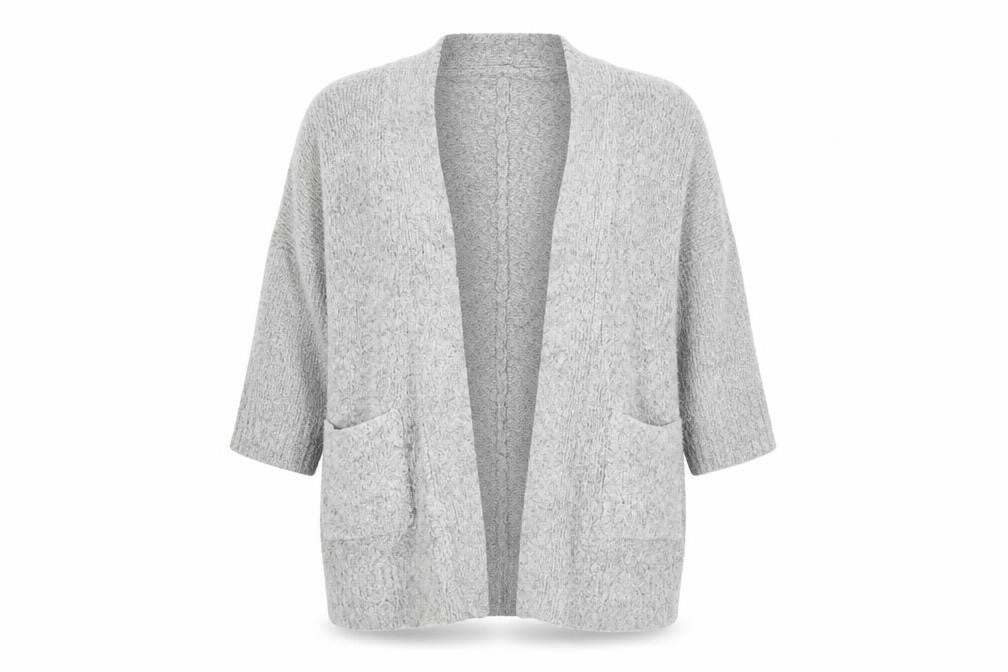 Primark Womens Grey  Knit Cardigan Jumper Size S