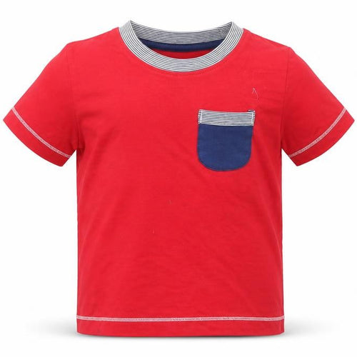Matalan Boys Red   Basic T-Shirt Size 18-24 Months