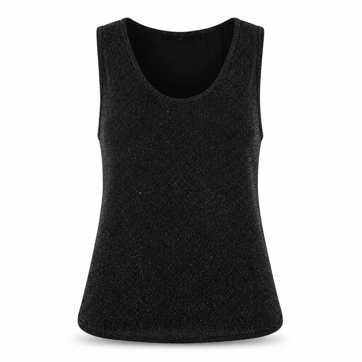 Wallis Womens Black Colourblock Basic T-Shirt Size M - sparkle detail