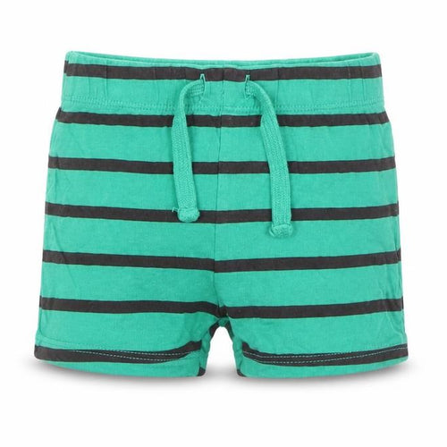 F&F Boys Green Striped  Capri Trousers Size 6-9 Months