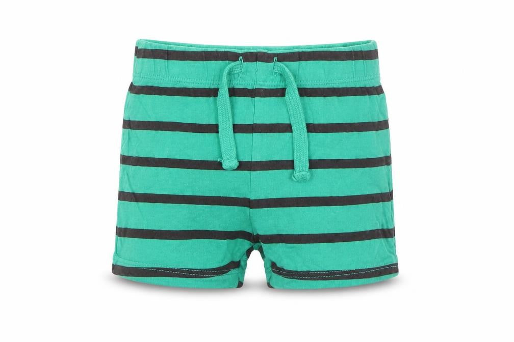 F&F Boys Green Striped  Capri Trousers Size 6-9 Months