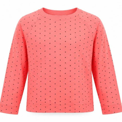 Coast to Coast Womens Pink Patchwork Jersey Pullover Sweatshirt Size L