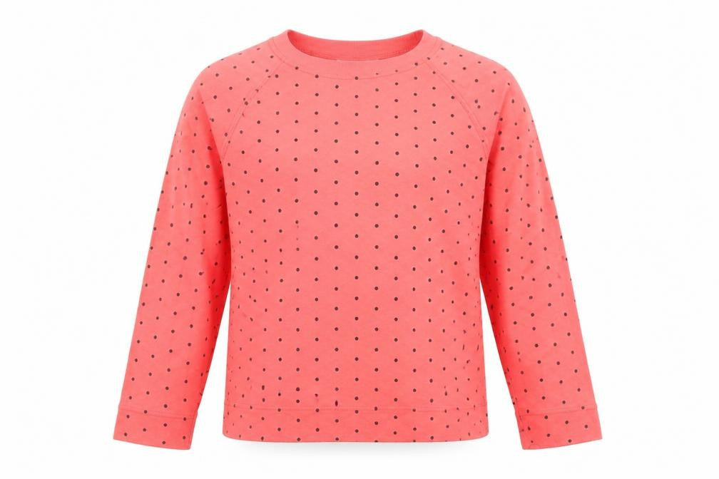 Coast to Coast Womens Pink Patchwork Jersey Pullover Sweatshirt Size L