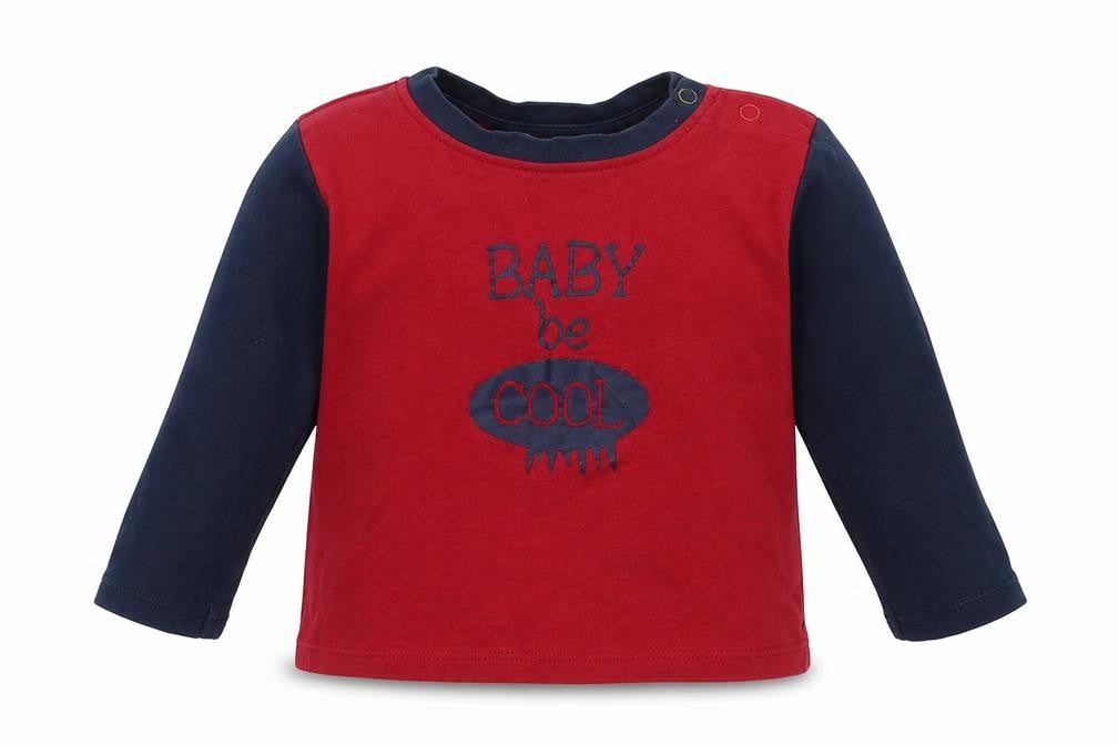 Front view of Lupilu Baby Multicoloured Basic T-Shirt, size 9-12, Months