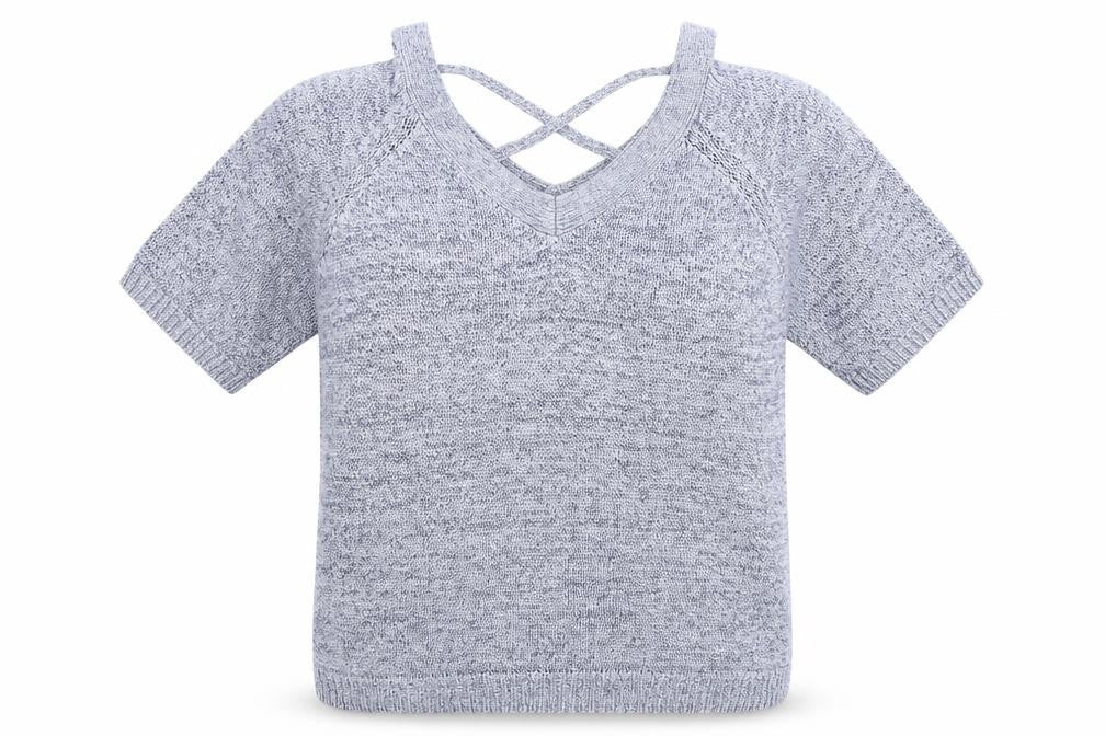 Front view of F&F women’s blue jumper, size UK 16