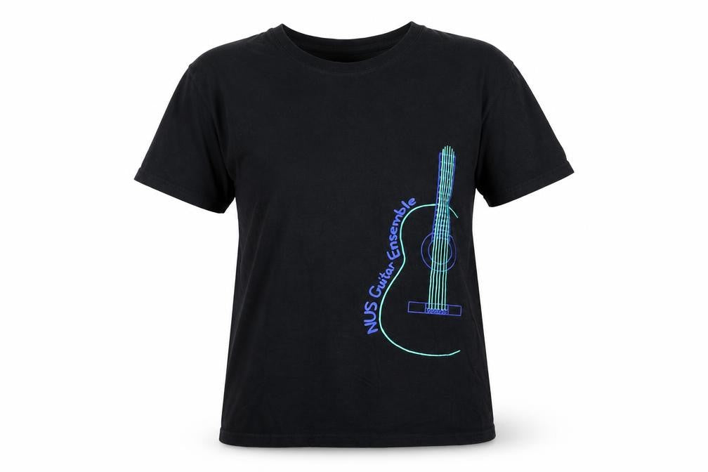 Front view of oren sport women’s black basic t-shirt, size M