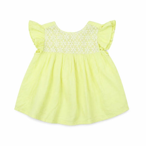 Evie Girls Yellow   Basic Blouse Size 2 Years