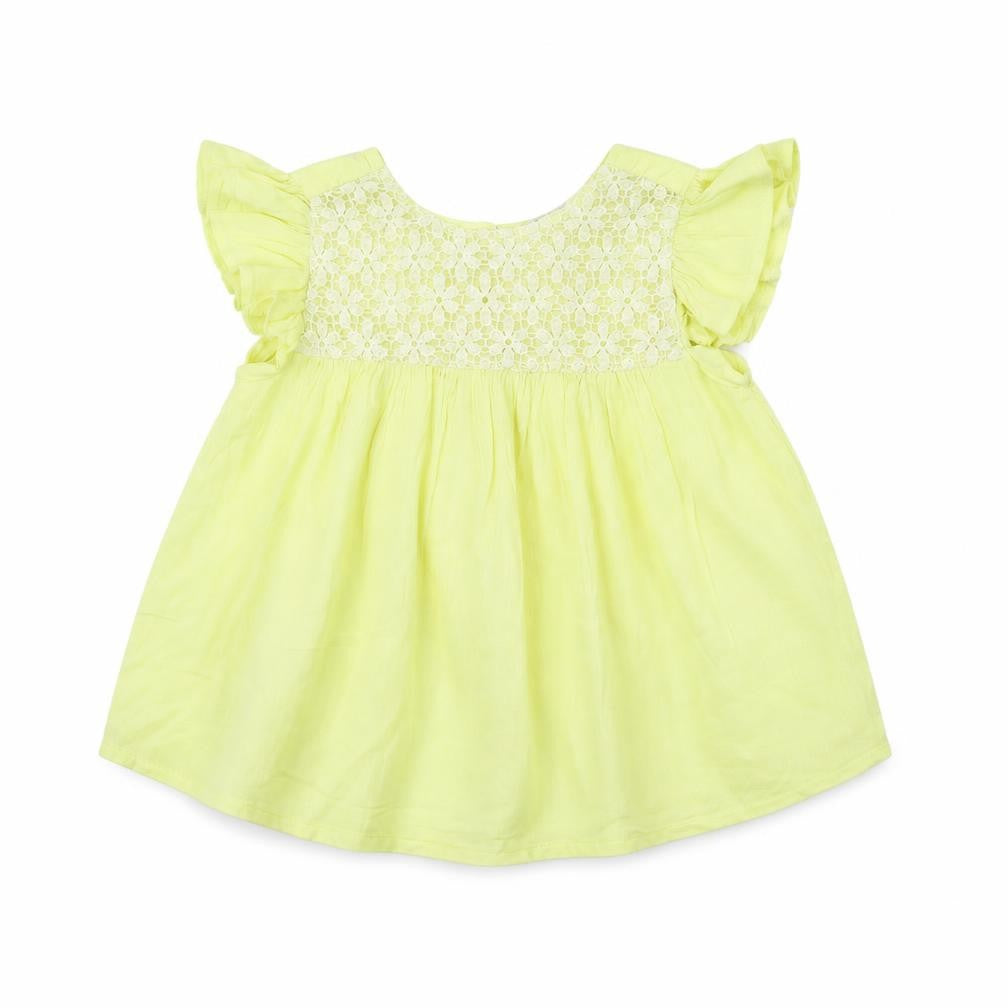 Evie Girls Yellow   Basic Blouse Size 2 Years