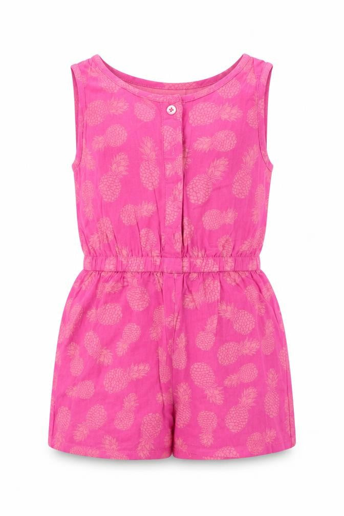 Evie Girls Pink Spotted  Playsuit One-Piece Size 2 Years  - Pineapple