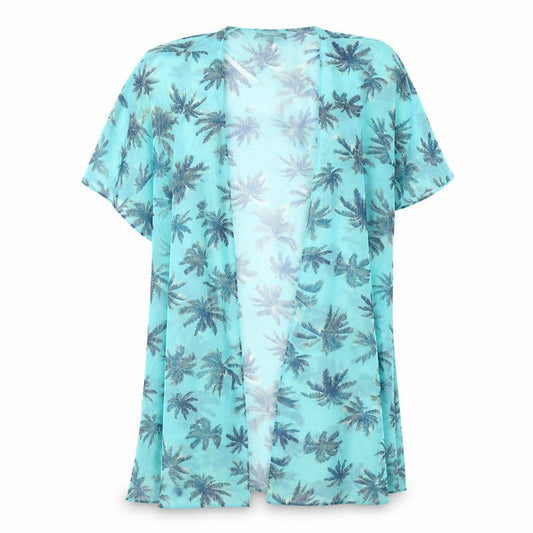 Front view of New Look women’s green floral jacket, size S
