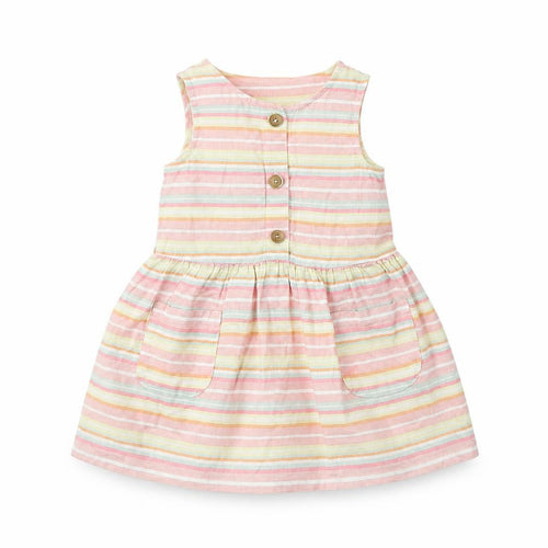 Nutmeg Girls Multicoloured Striped  Fit & Flare  Size 2 Years