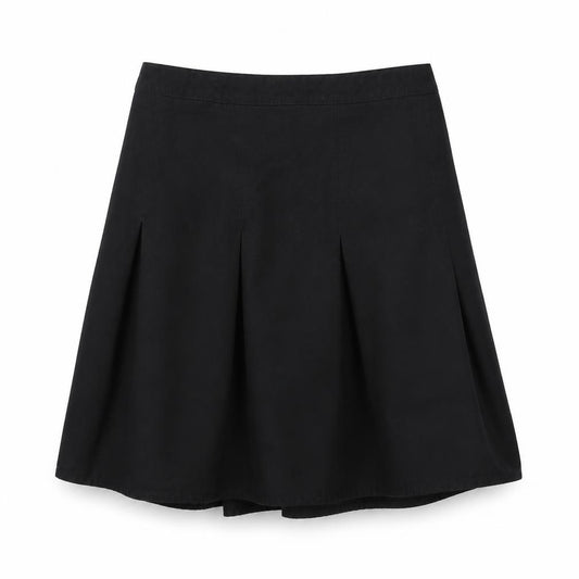 Front view of Preworn girls’ black flare skirt, size 11, years