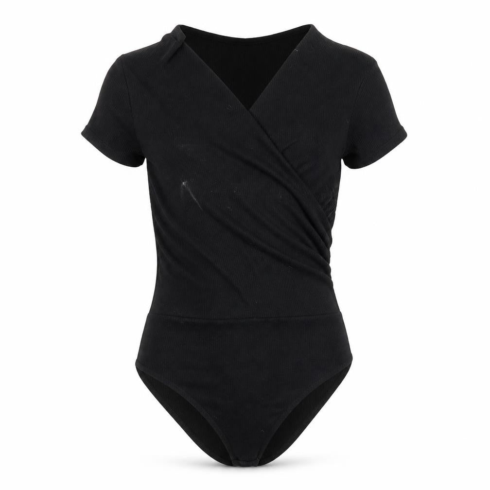 Boohoo Womens Black   Bodysuit One-Piece Size 8