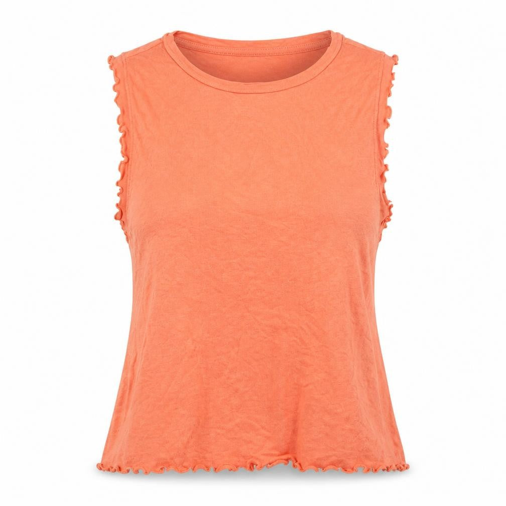 Mango Womens Orange   Basic Tank Size M