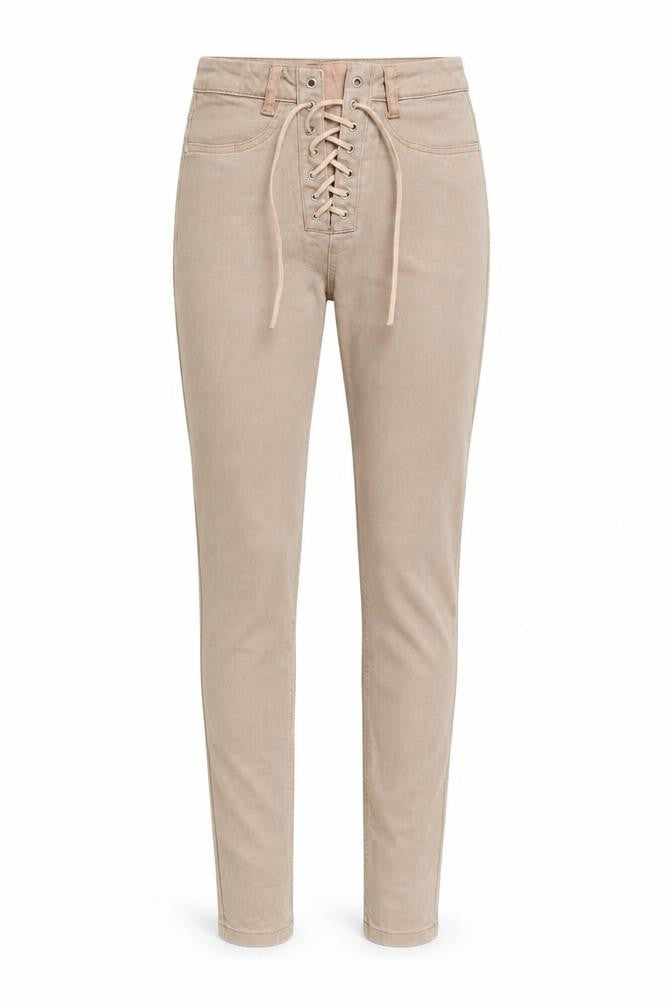 Vice Womens Beige  Denim Skinny Jeans Size 8 L28 in - lace up detail