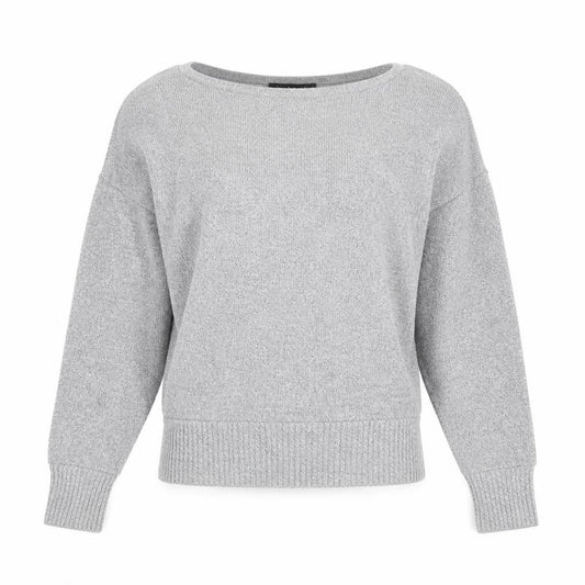 Front view of Boohoo women’s grey jumper, size M