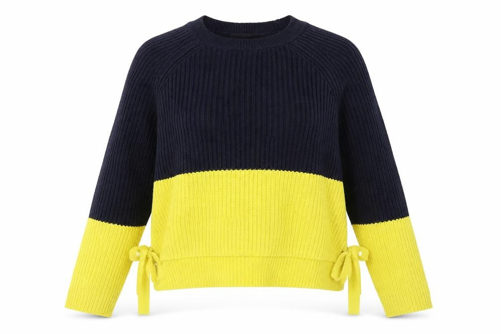Front view of George women’s striped jumper, size UK 14