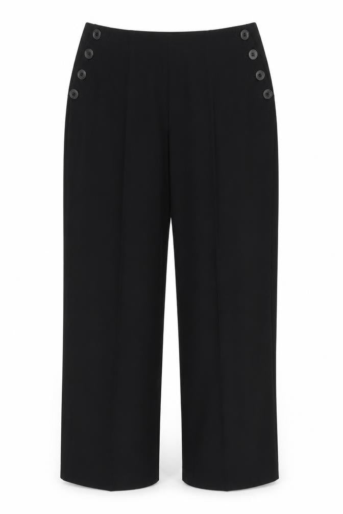 M&S Womens Black   Trousers  Size 14 L28 in