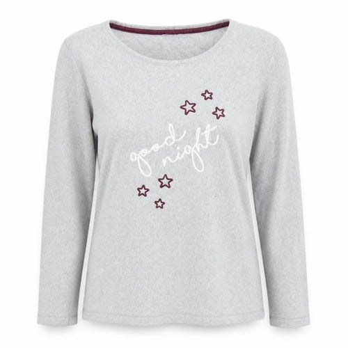 Preworn Womens Grey  Fleece Top Pyjama Top Size M