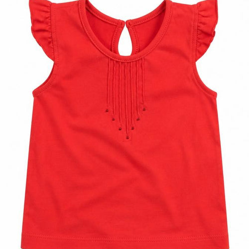 Early Days Girls Red   Basic T-Shirt Size 12-18 Months