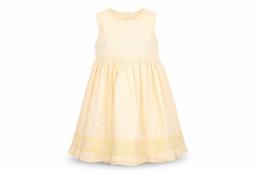 Front view of Girl2girl girls’ orange fit & flare, size 5-6, years