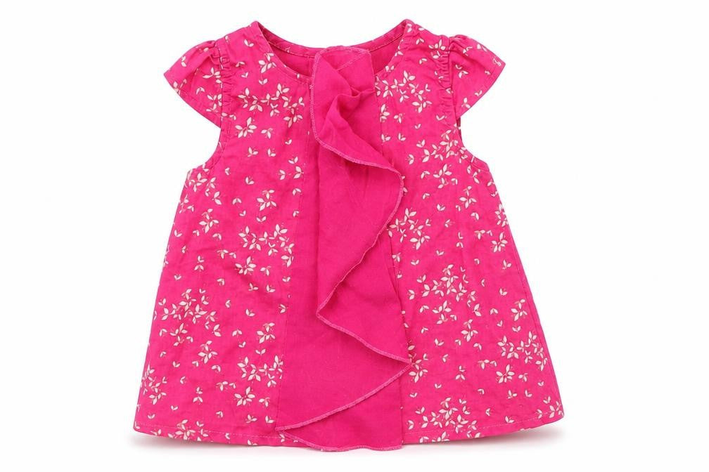 VERBADUT Baby Pink Floral  A-Line  Size 9-12 Months