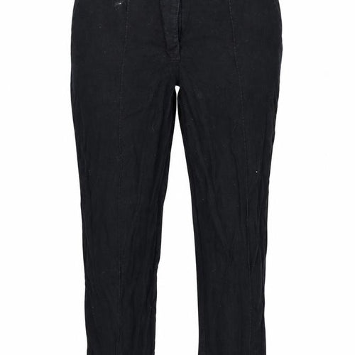 ASOS Womens Black   Cropped Trousers Size 10 L22 in