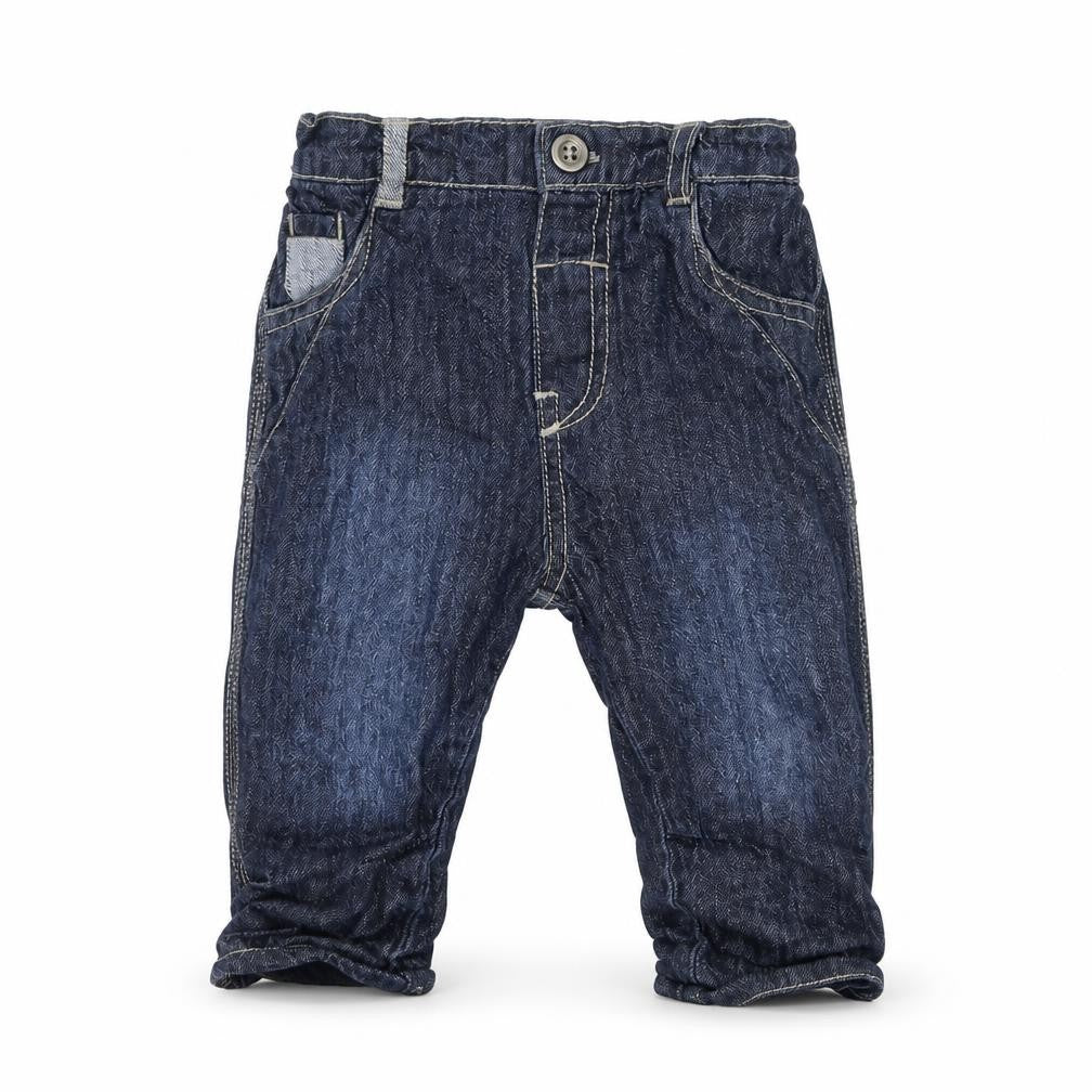 George Baby Blue  Denim Cargo Jeans Size 6-9 Months