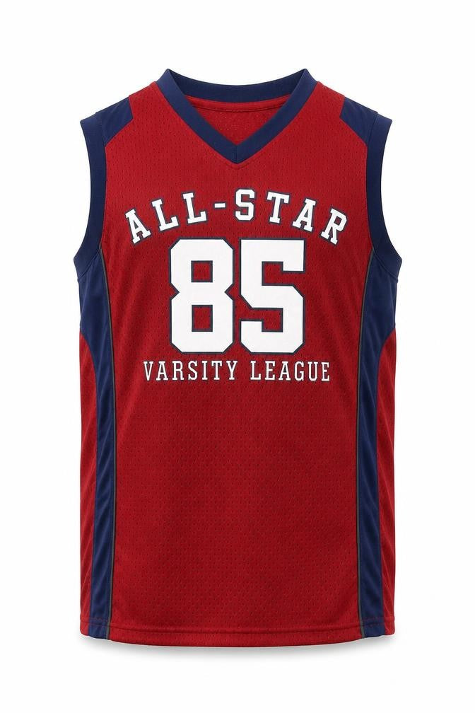 All Star Boys Purple   Jersey T-Shirt Size L