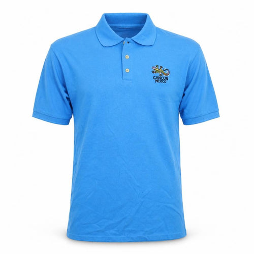 Preworn Mens Blue    Polo Size S  - Cancun mexico
