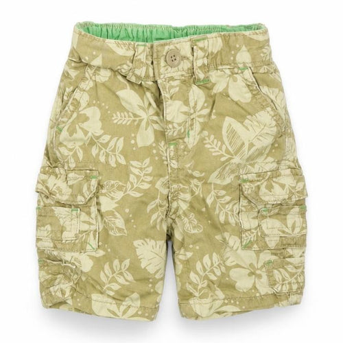 Gap Boys Green Floral  Cropped Trousers Size 3-6 Months