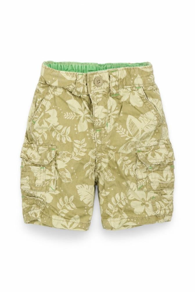 Gap Boys Green Floral  Cropped Trousers Size 3-6 Months