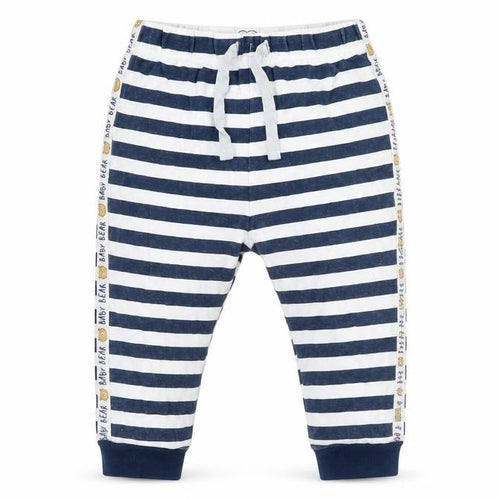 studio baby Boys Blue Striped Jersey Cami Pyjama Pants Size 12-18 Months  - Bear