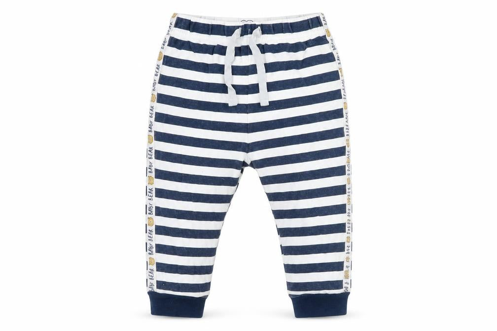 studio baby Boys Blue Striped Jersey Cami Pyjama Pants Size 12-18 Months  - Bear