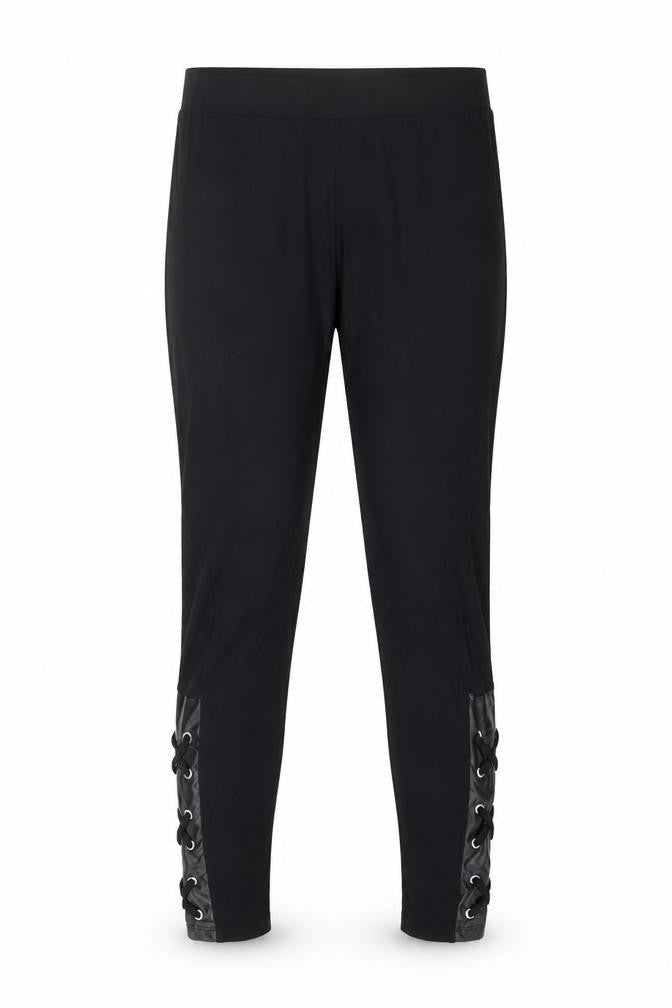 Select Womens Black  Jersey Capri Leggings Size 8 L26 in