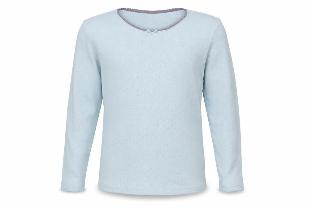 Front view of Marks & Spencer boys’ blue jumper, size 6-7, years