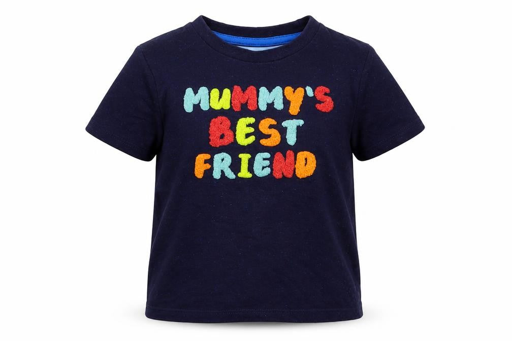 Front view of Very Baby Blue Basic T-Shirt, size 9-12, Months