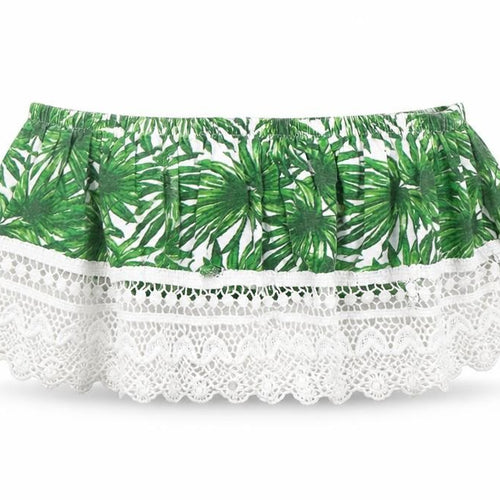 Primark Womens Green Floral  Cropped Blouse Size 10